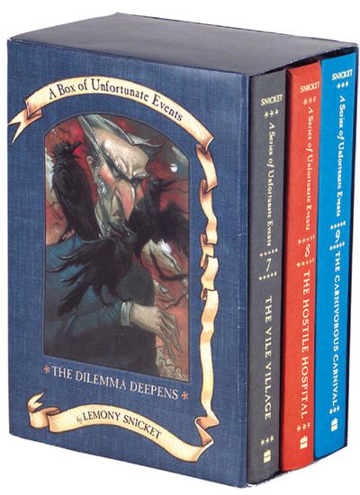 A Series of Unfortunate Events Box: The Dilemma Deepens (Books 7-9)