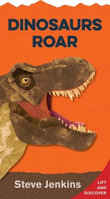 Dinosaurs Roar Shaped Board Book with Lift-the-Flaps